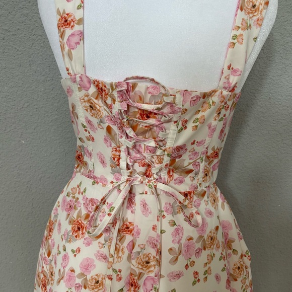 Corset Floral Print Dress - Picture 5 of 7